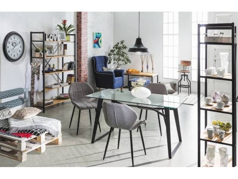 Luxusný úzky regál čierna-dub