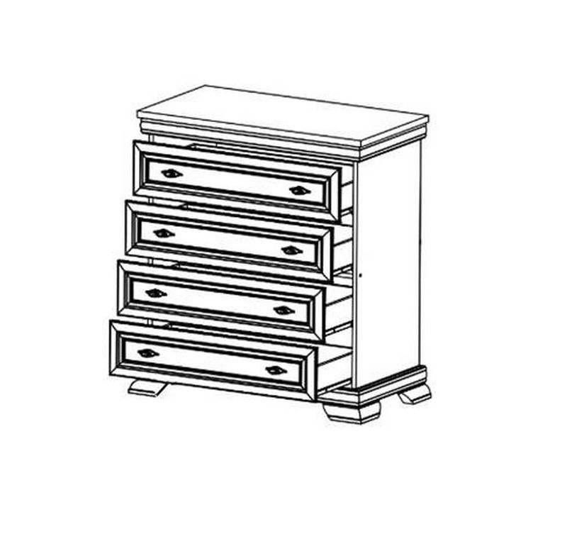 Elegantná komoda KK2 sosna andersen