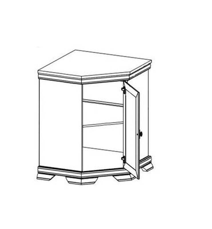 Elegantná komoda KKN1 sosna andersen