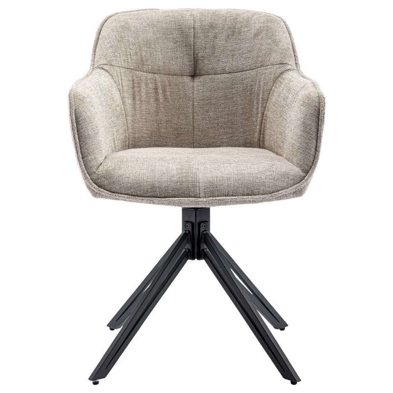 Jedálenská a konferenčná stolička, poťah krémová látka