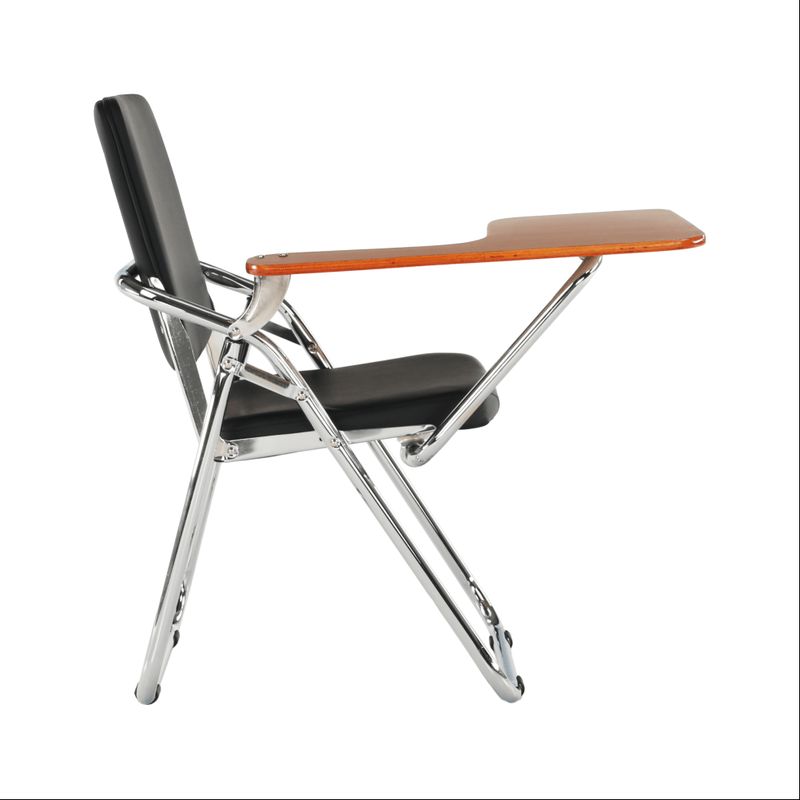 Stolička s doskou na písanie v prevedení čierna-prírodná