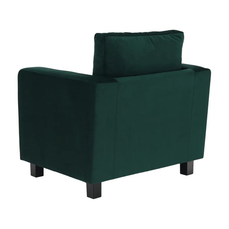 Celočalúnené kreslo, smaragdová látka