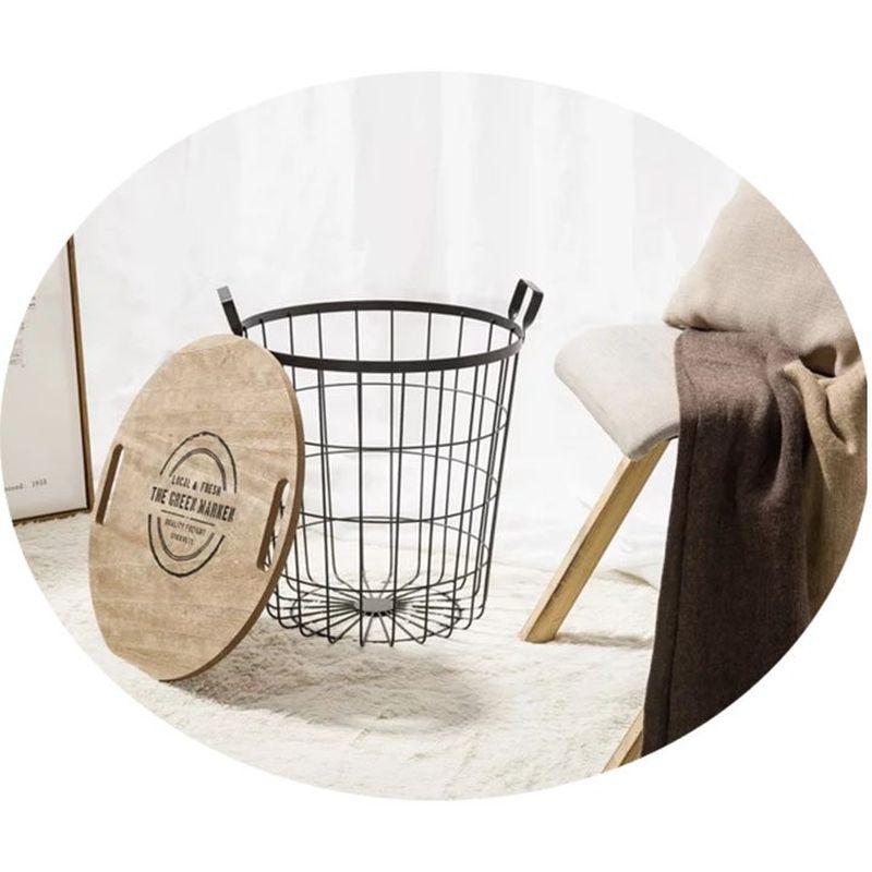 Minimalistický príručný stolík, prírodná vzor-čierna