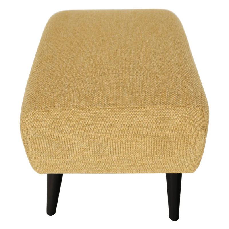 Taburet s luxusným a elegantným dizajnom, žltá-čierna