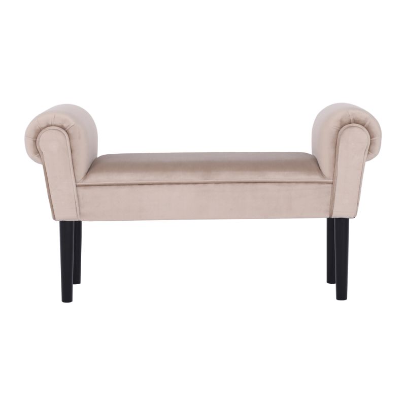 Lavica v nezvyčajnom dizajne, béžovosivá-čierna