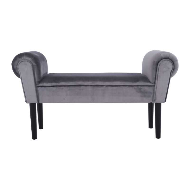 Lavica v nezvyčajnom dizajne, sivá-čierna