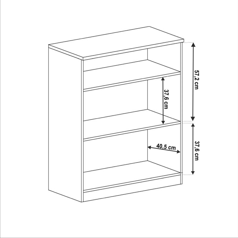 Rustikálna komoda dvojdverová so zásuvkou, dub lefkas