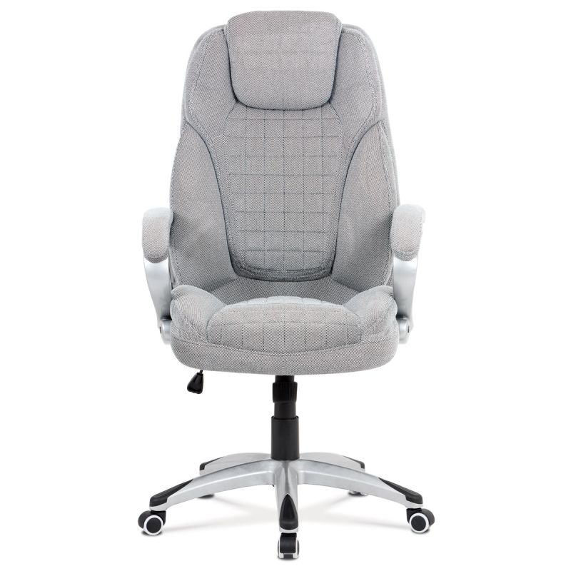 Nastaviteľné kancelárske kreslo striebornej farby