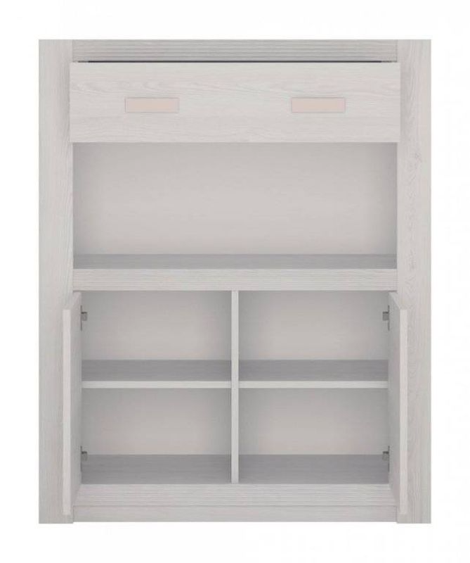 Komoda do detskej izby 02, dub craft-ružová