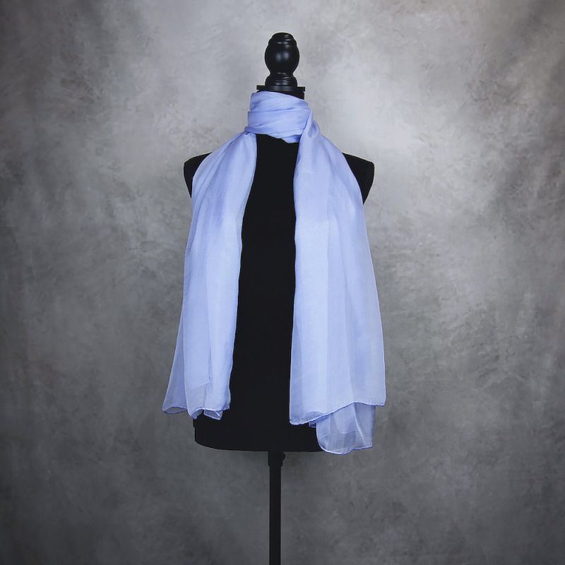 Hodvábny šál CHRPOVO MODRÝ 180 x 110cm