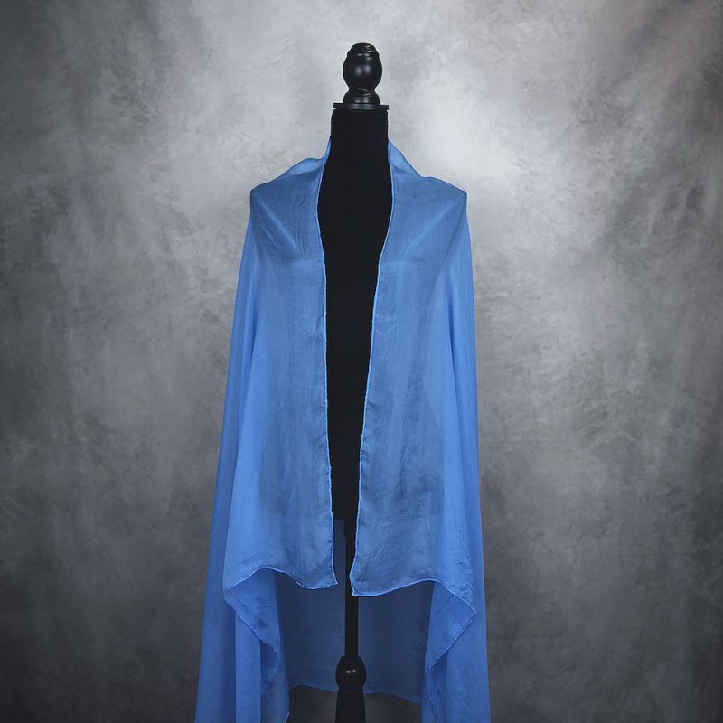 Hodvábny šál ZAFÍROVO MODRÝ 180 x 110cm