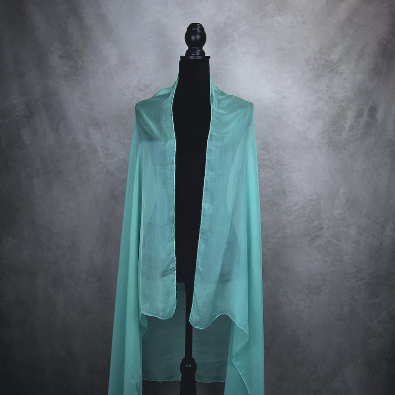 Hodvábny šál SMARAGDOVO ZELENÝ 180 x 110cm