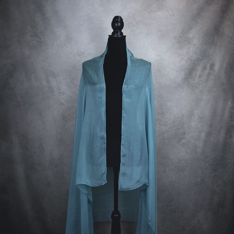 Hodvábny šál PETROLEJOVÝ 180 x 110cm