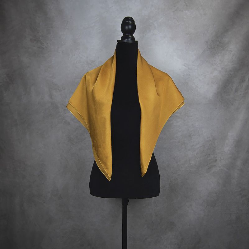 Hodvábna šatka MEDENÁ, 90 x 90cm