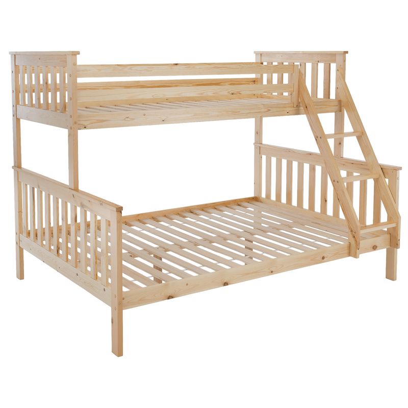 Poschodová rozložiteľná posteľ, prírodná borovica