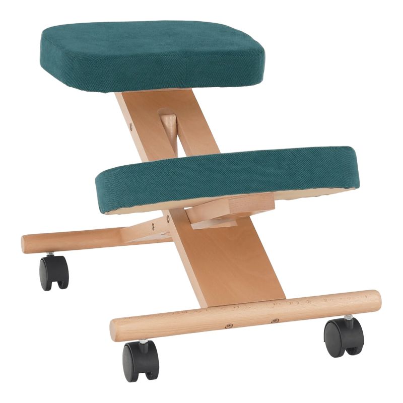 Ergonomická kľakačka, petrolejová-buk