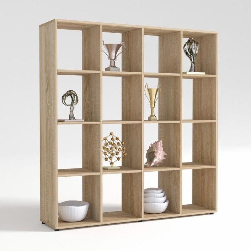 Viacúčelový regál s mnohostranným využitím, dub sonoma