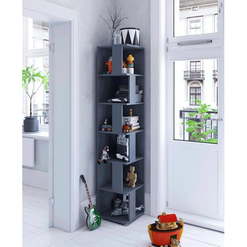 Rohový regál, grafit