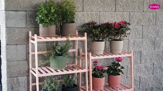 Skladací regál, bambus, TYP 1