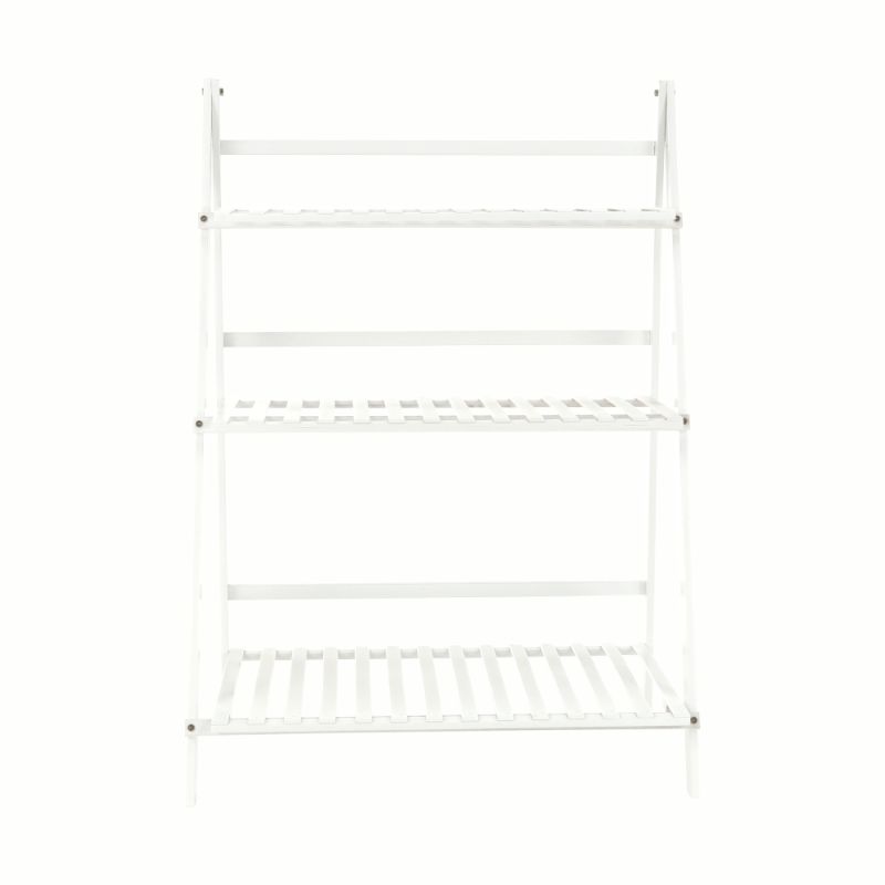 Skladací regál, biely, TYP 1
