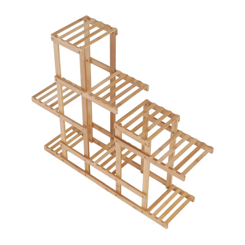Štýlový viacúčelový regál, prírodné prevedenie