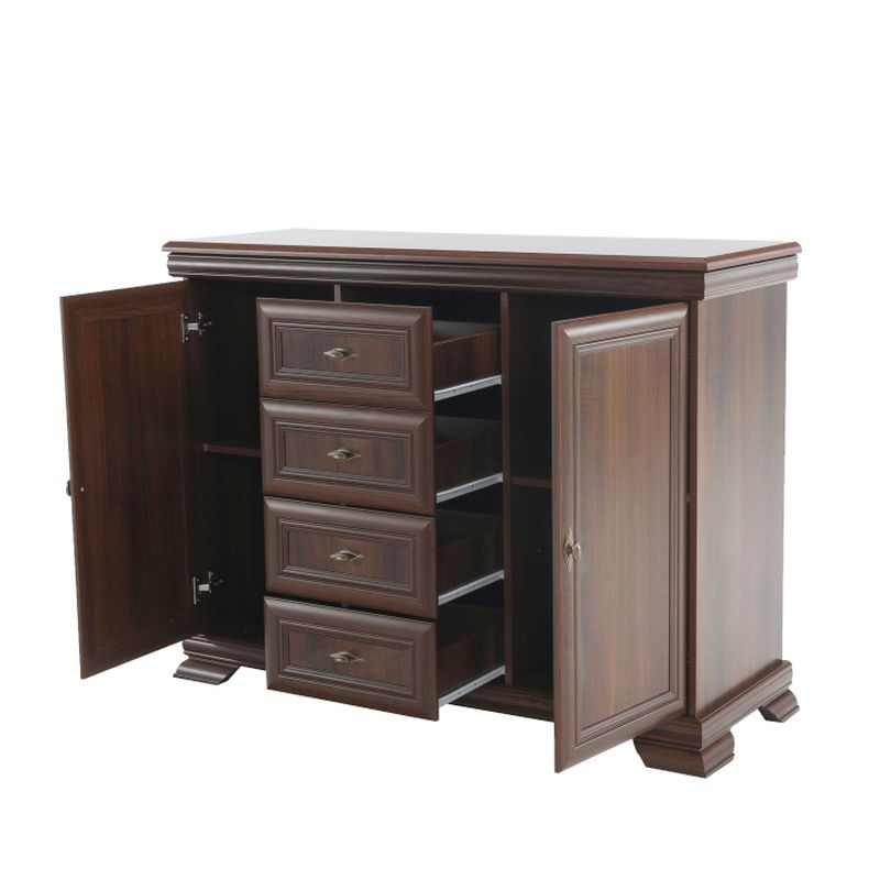 Komoda KK3, dvojdverová, štvorzásuvková, samoa king