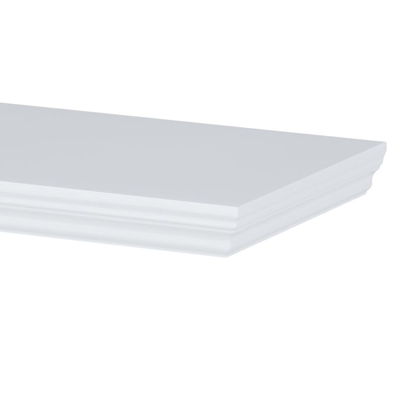 Moderná nástenná polička v bielej farbe, 80 cm