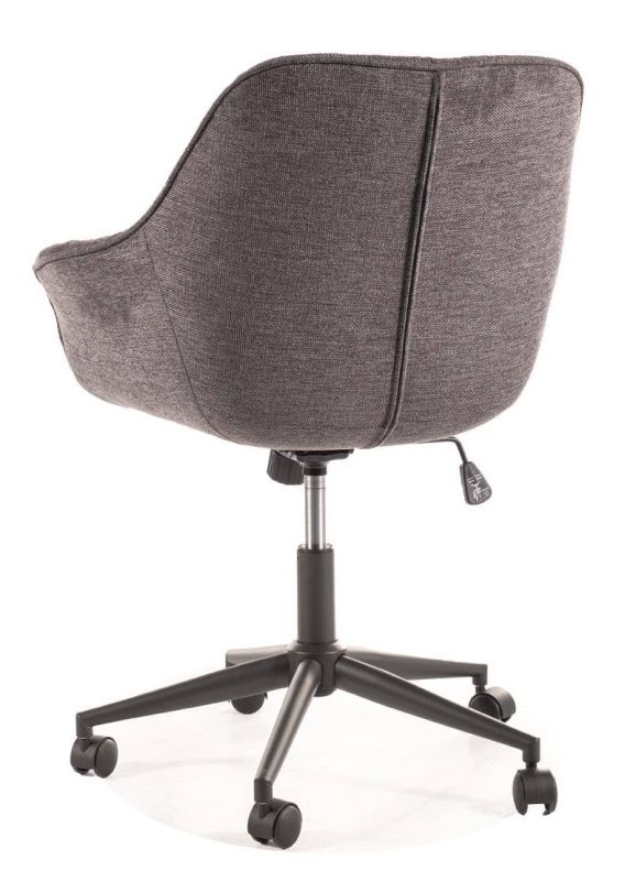 Štýlové kancelárske kreslo čalúnené látkou tmavo sivá