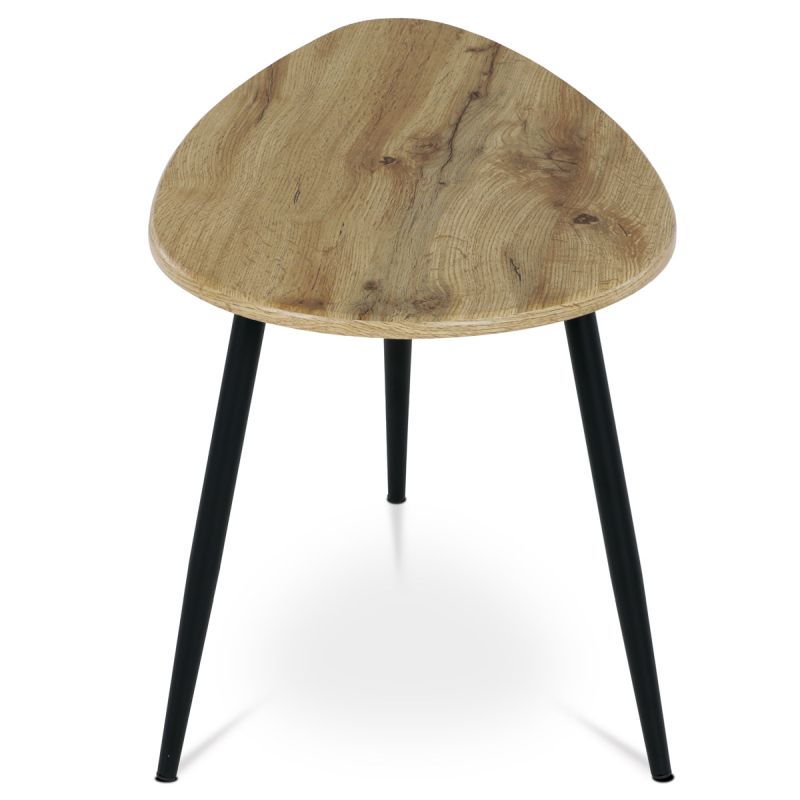 Konferenčný stôl na troch nohách, MDF doska divoký dub 60x40