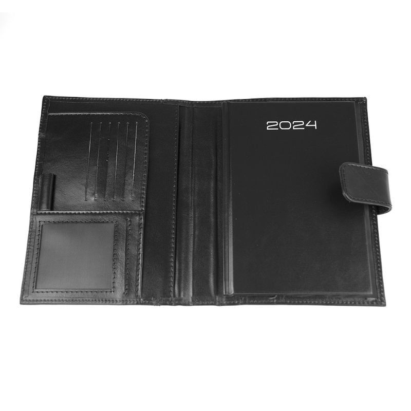 Kožený diár čierny