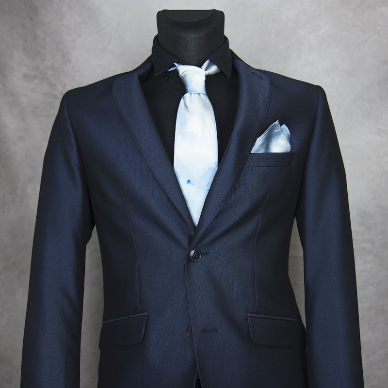 Hodvábna kravata + vreckovka LIMITED_06