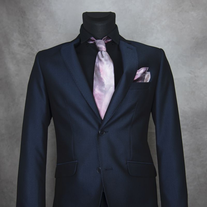 Hodvábna kravata + vreckovka LIMITED_15