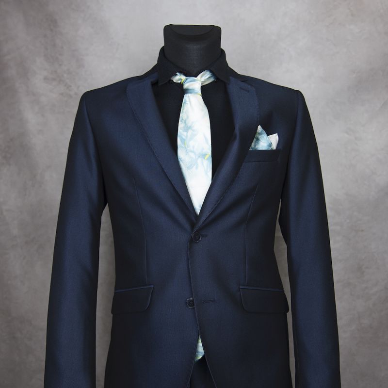 Hodvábna kravata + vreckovka LIMITED_28