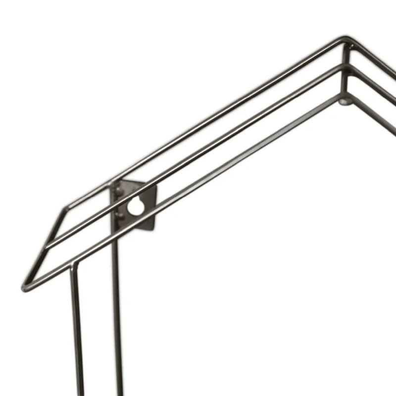 Závesná polica v tvare domčeka, orech-čierna