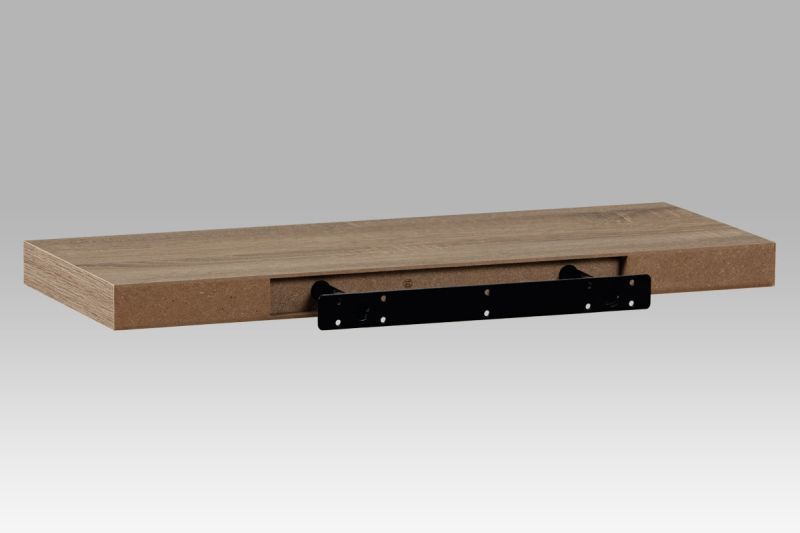 Moderná nástenná polička farby dub sonoma