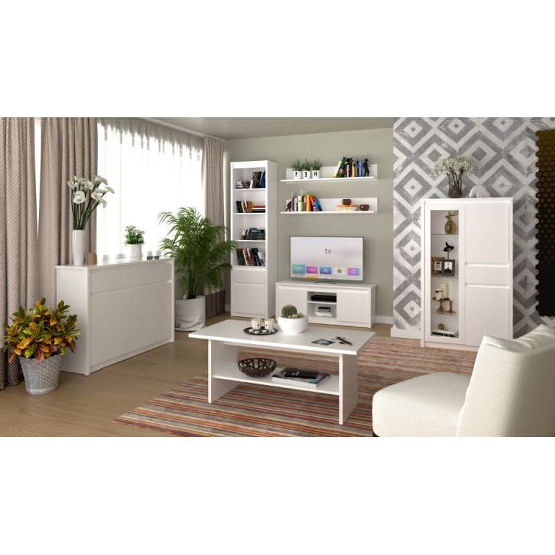 TV stolík 2D/125, biely