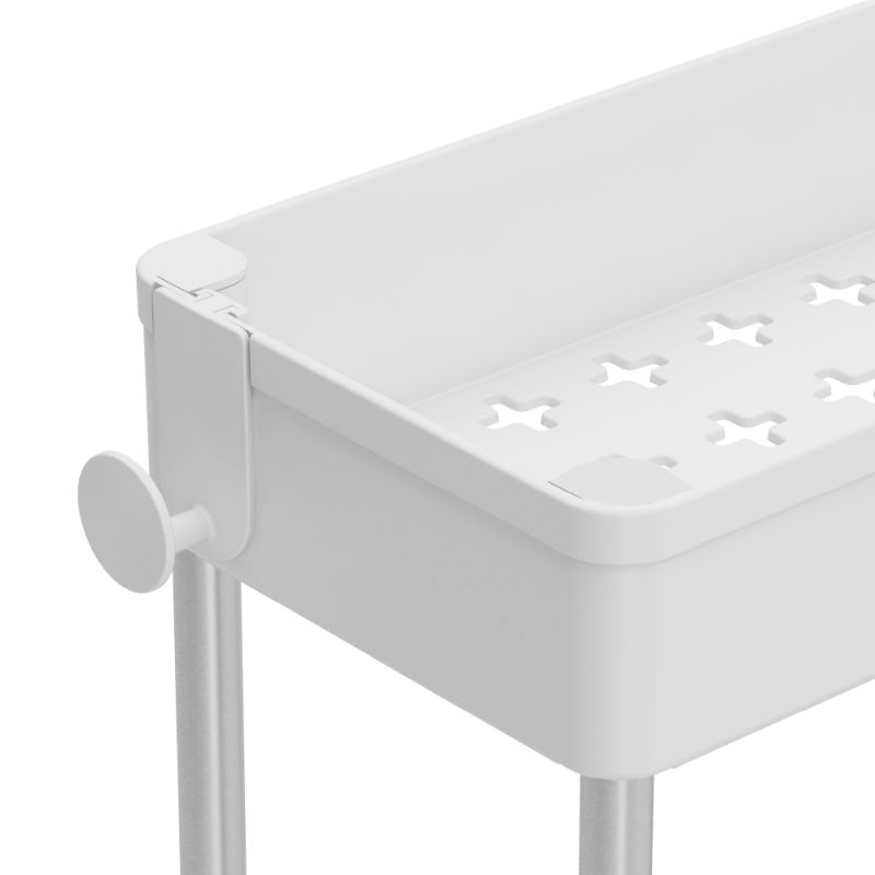 Multifunkčný pojazdný regál TYP 2, biely