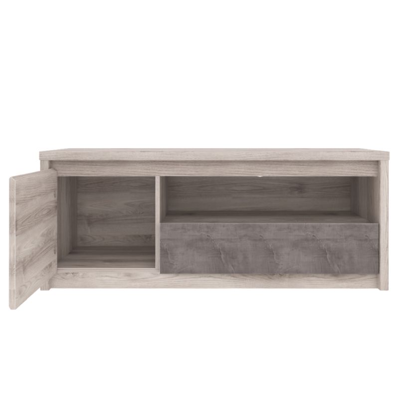 Tv stolík 1D1S, gaštan nairobi-onyx