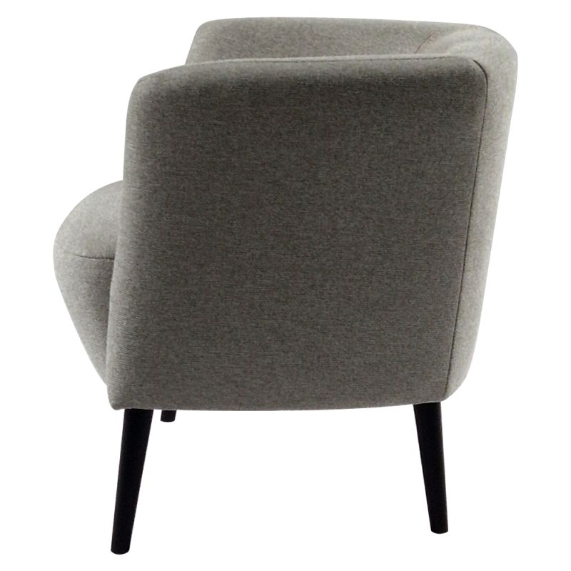 Dizajnové kreslo v prevedení svetlosivá-čierna