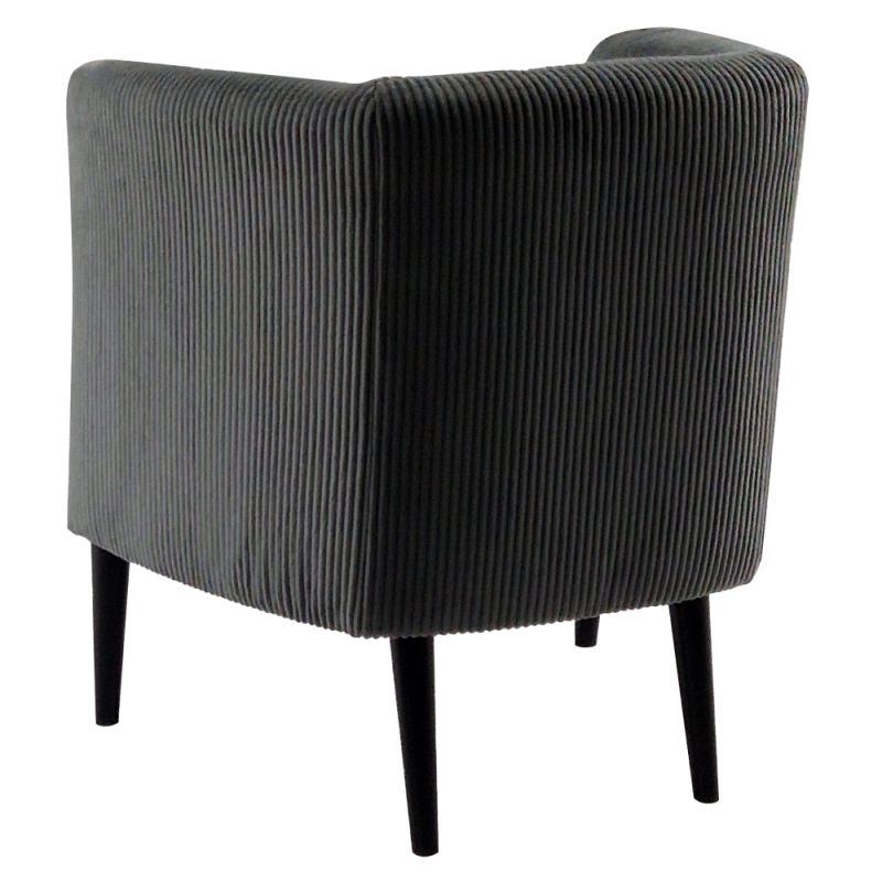 Dizajnové kreslo v prevedení sivá-čierna