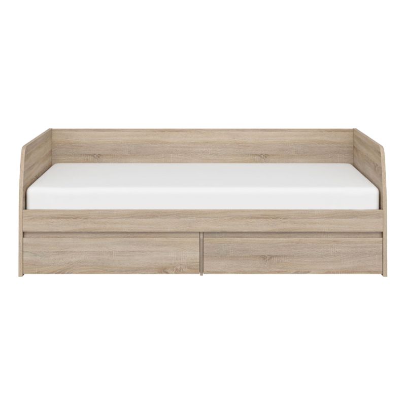 Posteľ 2S, 90x200, dub sonoma