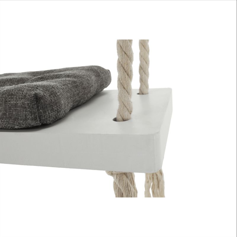 Hojdačka pre deti, biela-sivá