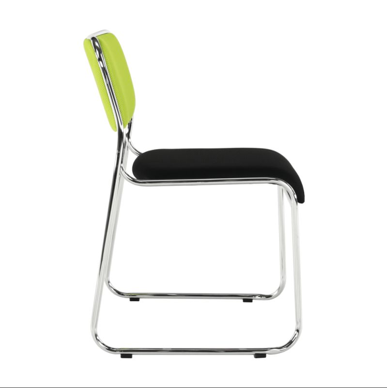 Zasadacia stolička, zelená-čierna sieťovina