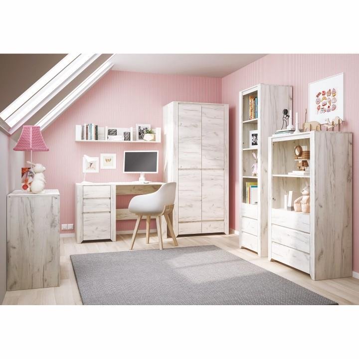 Polica typ 61, biela-craft