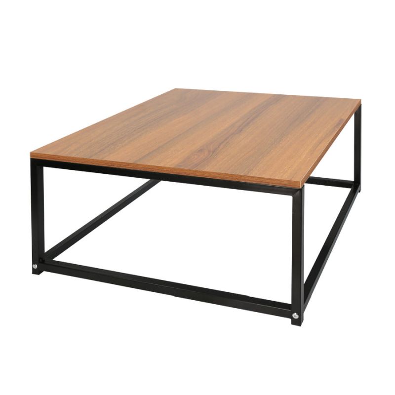 Set dvoch konferenčných stolíkov z laminovanej MDF v orechovej farbe