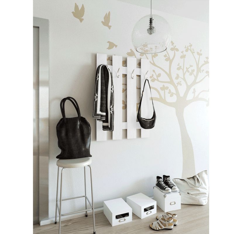 Vešiaková stena KV11, biela