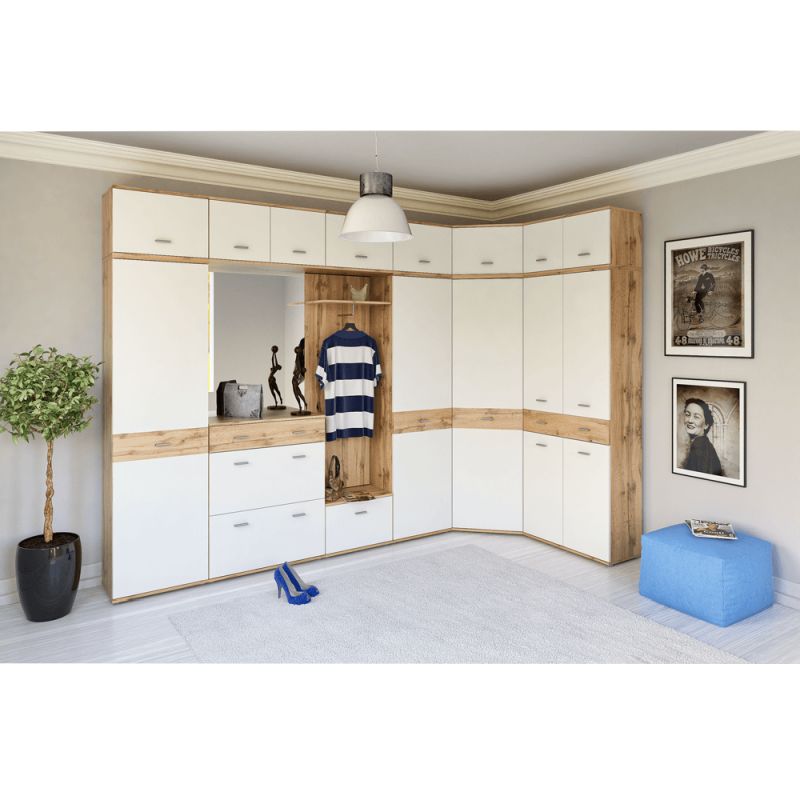 Vešiakový panel 55, dub wotan