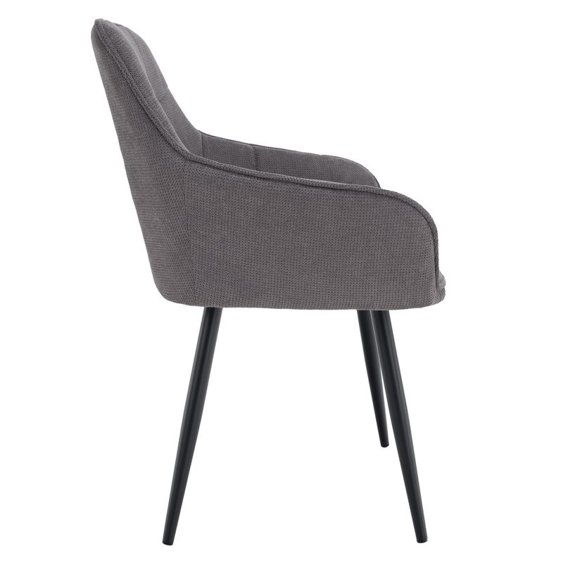 Dizajnové kreslo, sivá-čierna