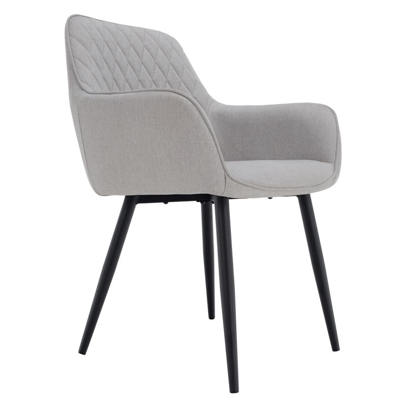 Štýlové dizajnové kreslo, svetlosivá-čierna