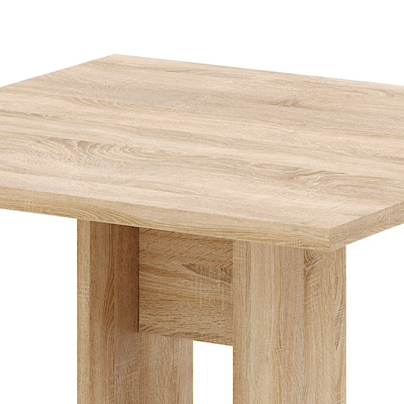 Malý štvorcový jedálenský stôl, dub sonoma, 67,5 cm
